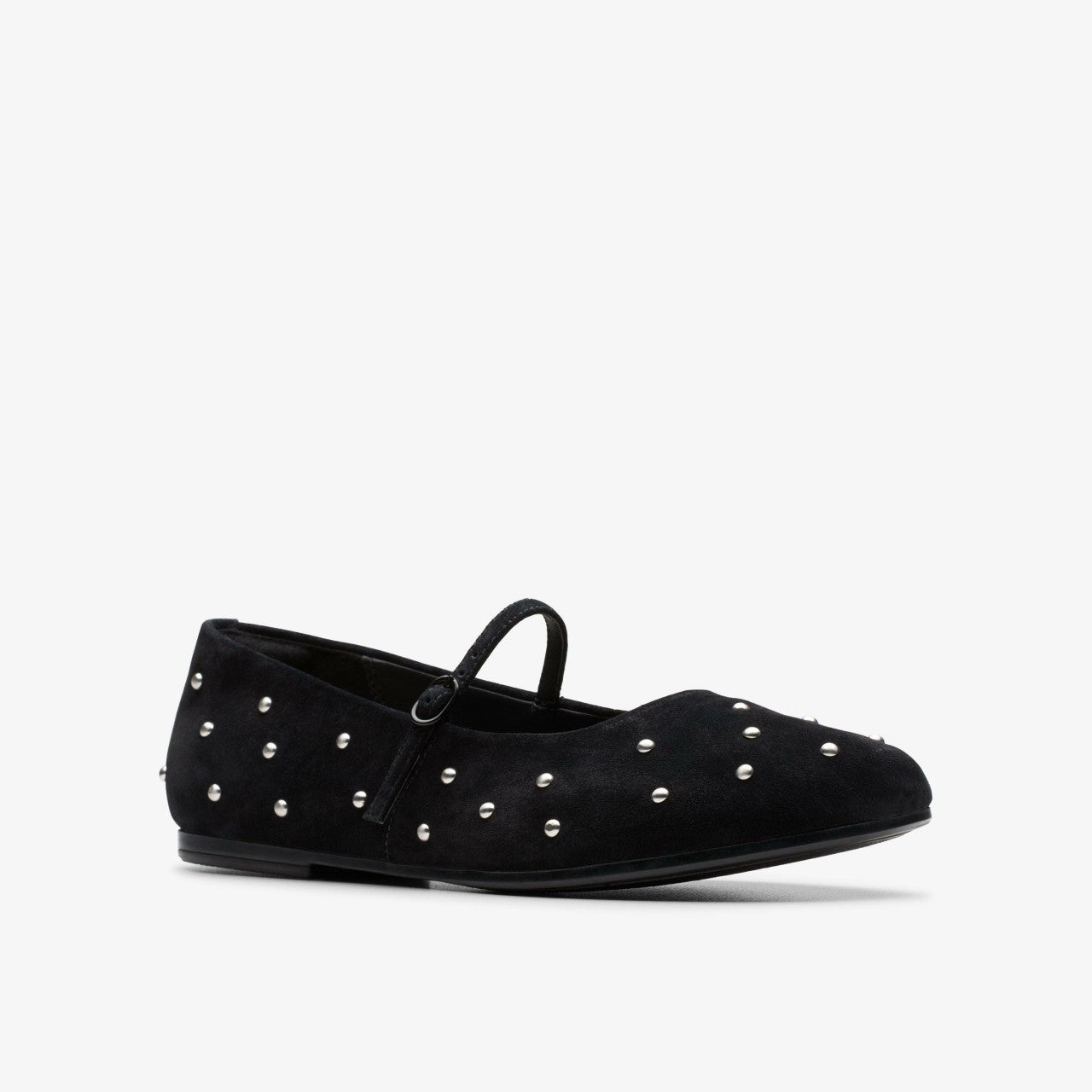 Women Livia Stud Black Suede