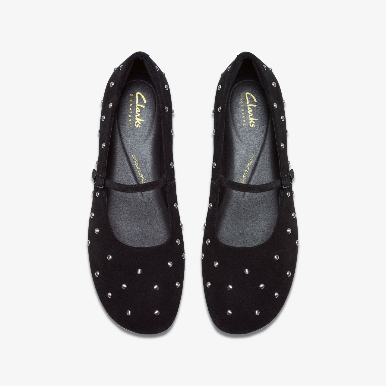 Women Livia Stud Black Suede