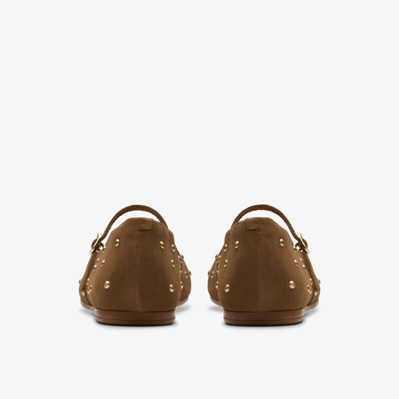 Women Livia Stud Walnut Suede