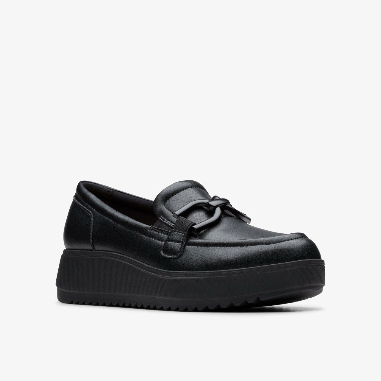 Women Zylah Top Black Leather