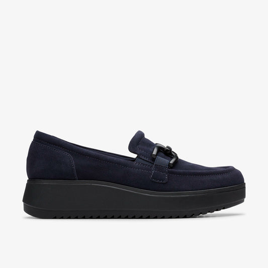Women Zylah Top Navy Suede