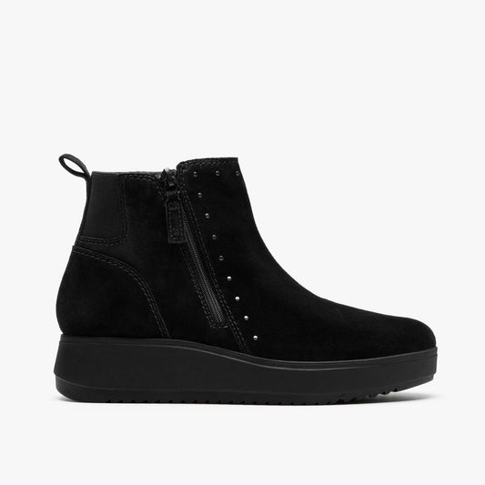 Women Zylah Willow Black Suede