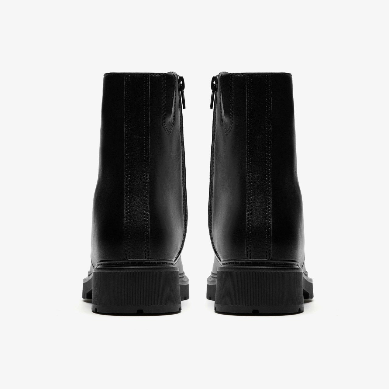 Women Lauryl Zip Black Leather