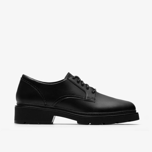 Women Lauryl Lace Black Leather