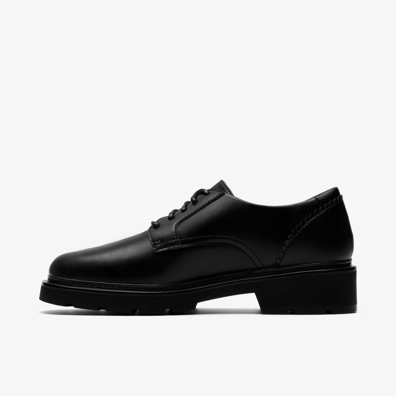 Women Lauryl Lace Black Leather