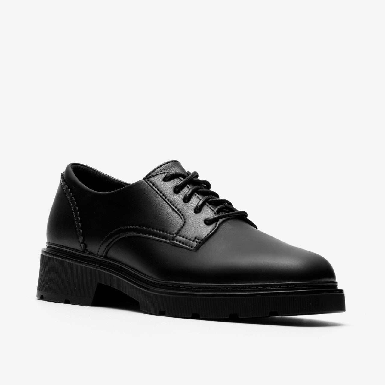 Women Lauryl Lace Black Leather