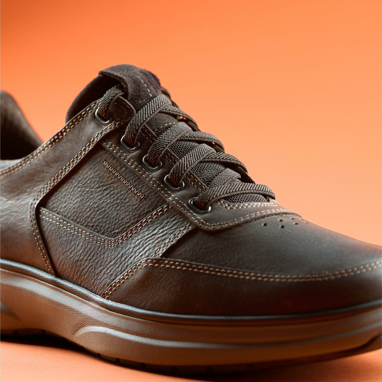 Men Mullan Easy Dark Brown Leather