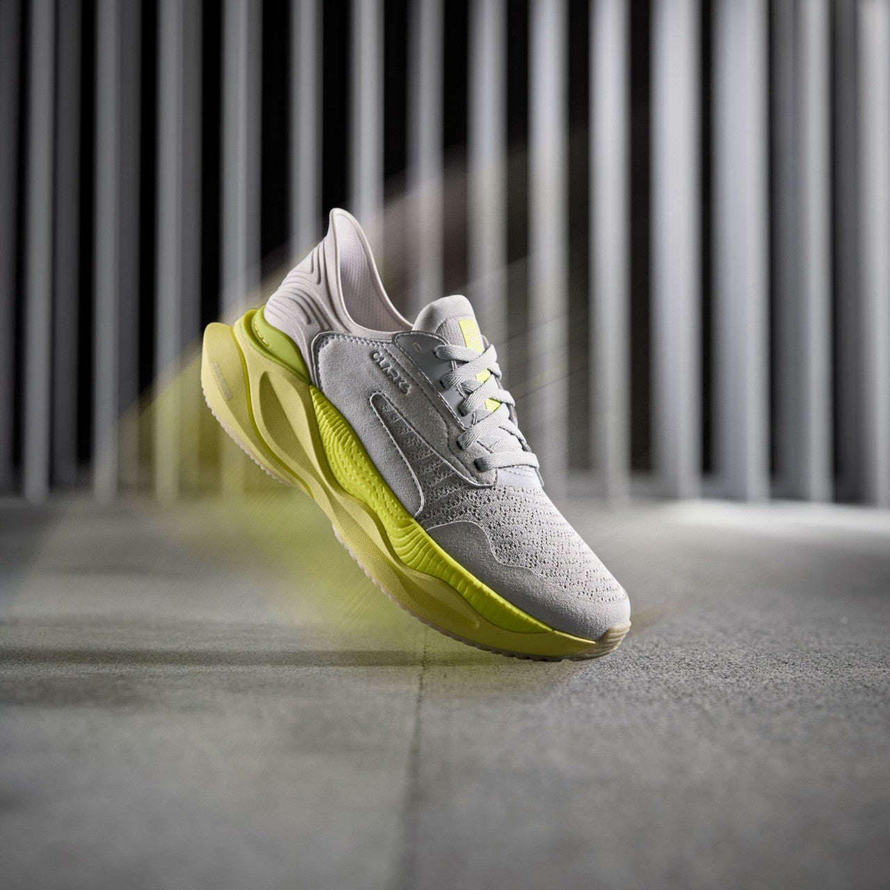 Men Clarks Pace Lime Combination