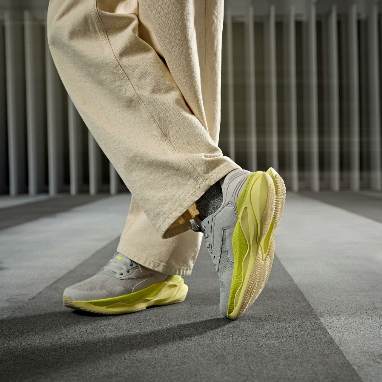 Men Clarks Pace Lime Combination