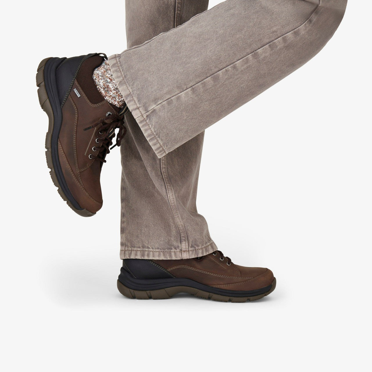 Men Spypath Lo GORE-TEX Dark Brown Leather