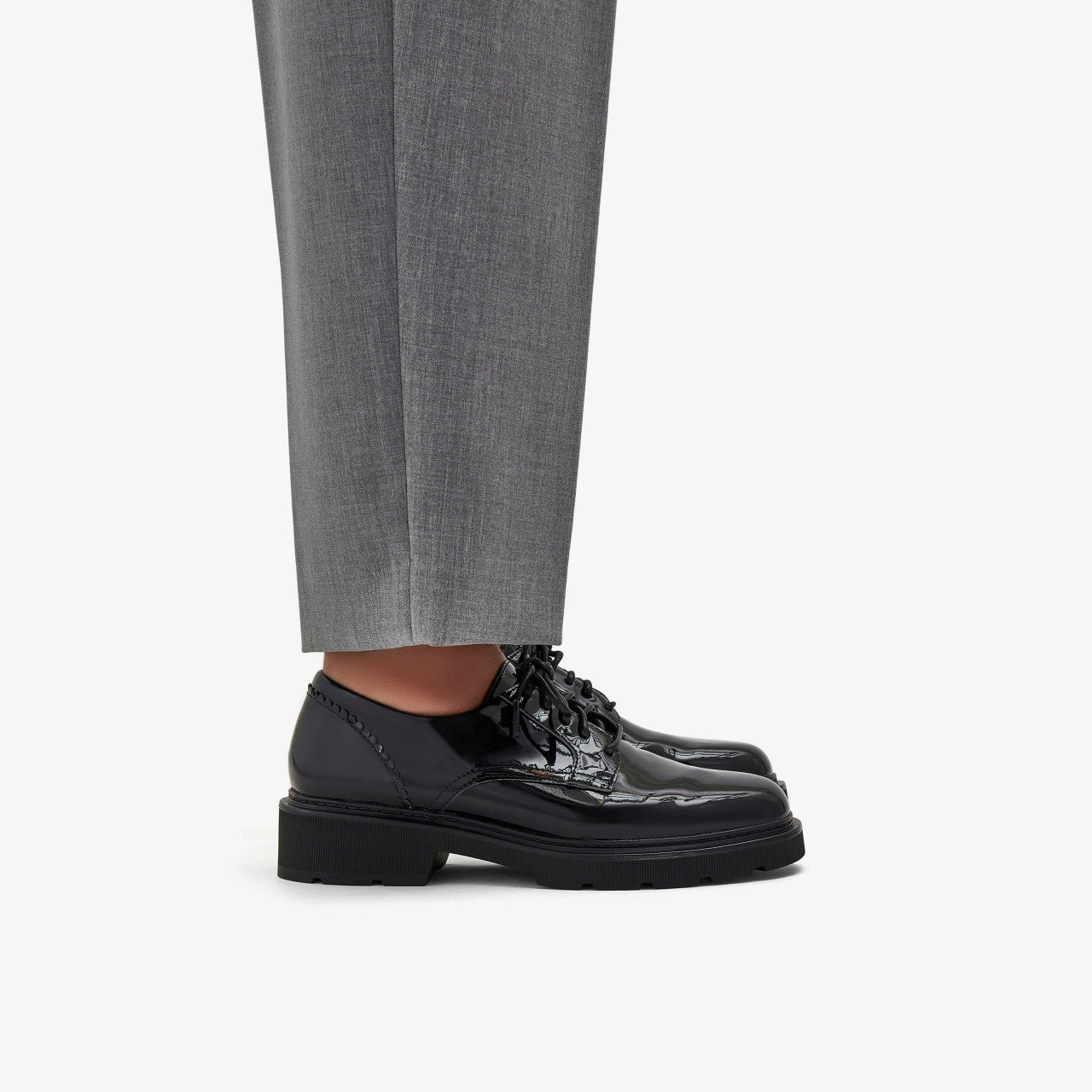 Women Lauryl Lace Black Patent