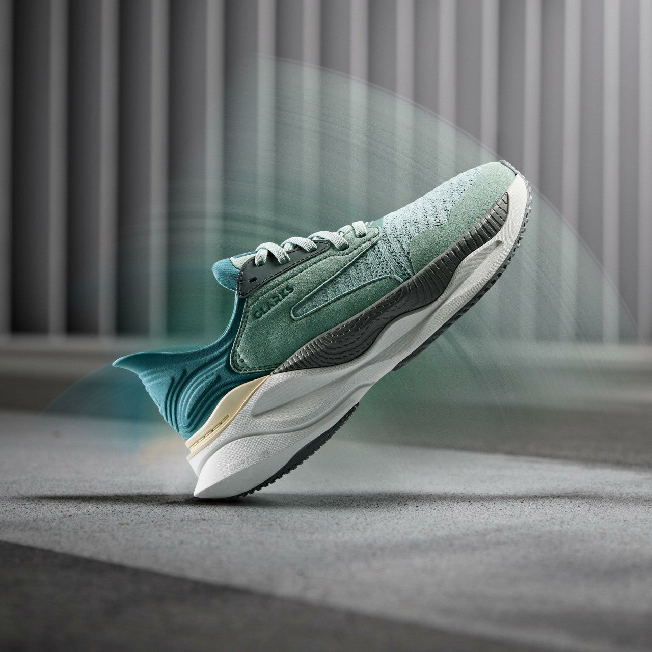 Women Clarks Pace Aqua Combination