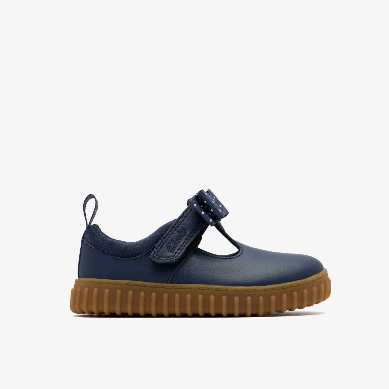 Kids Cove Bow Toddler Navy Leather