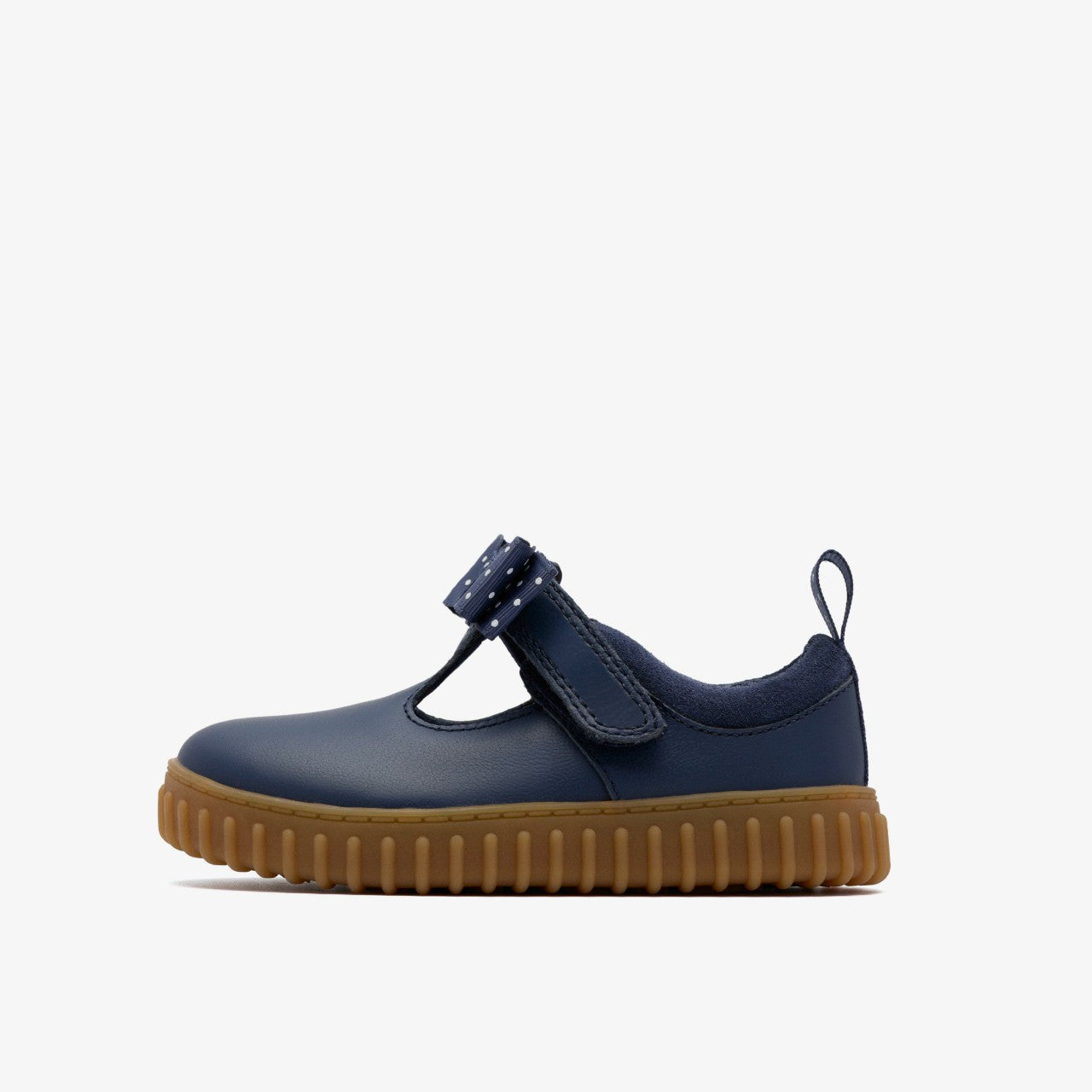 Kids Cove Bow Toddler Navy Leather