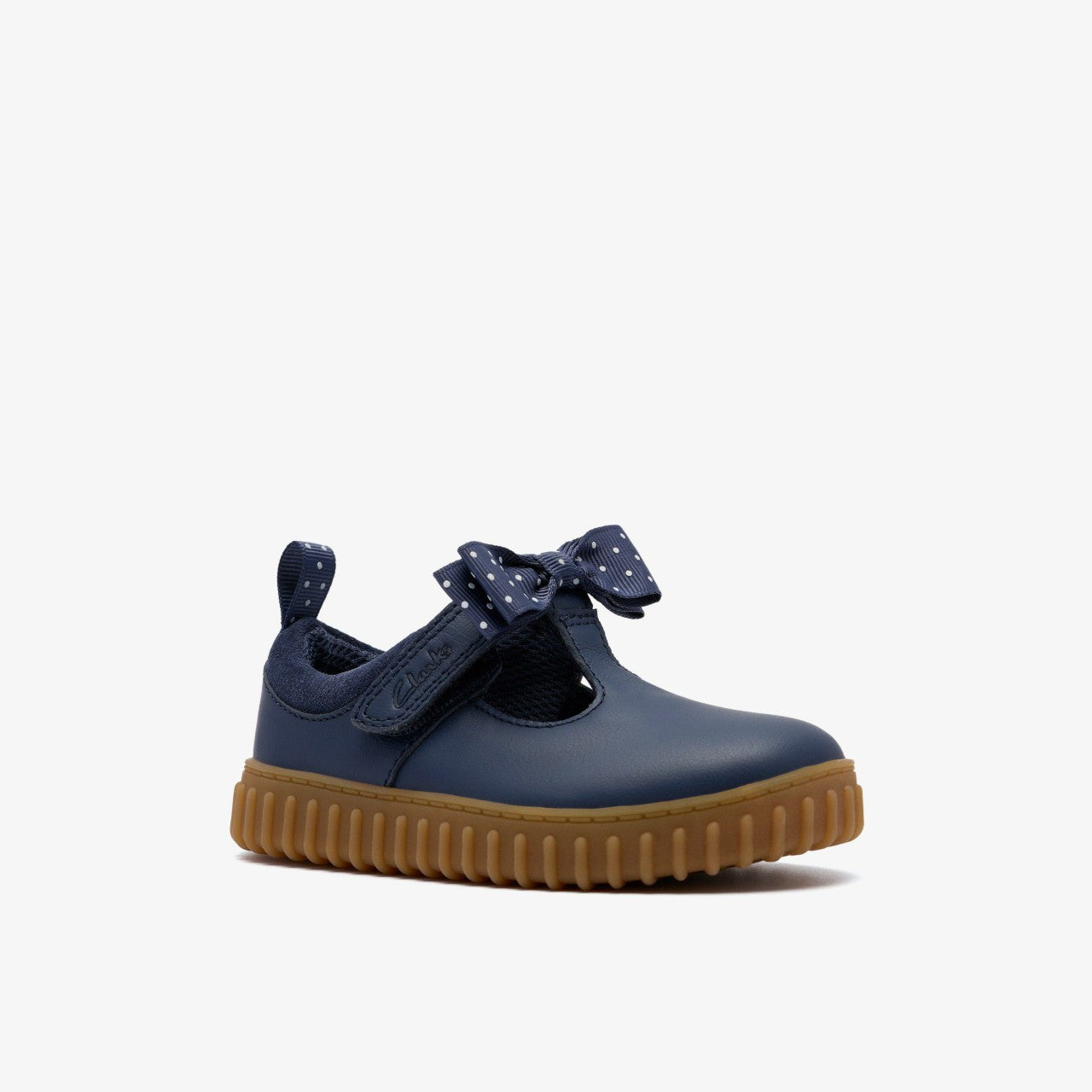Kids Cove Bow Toddler Navy Leather