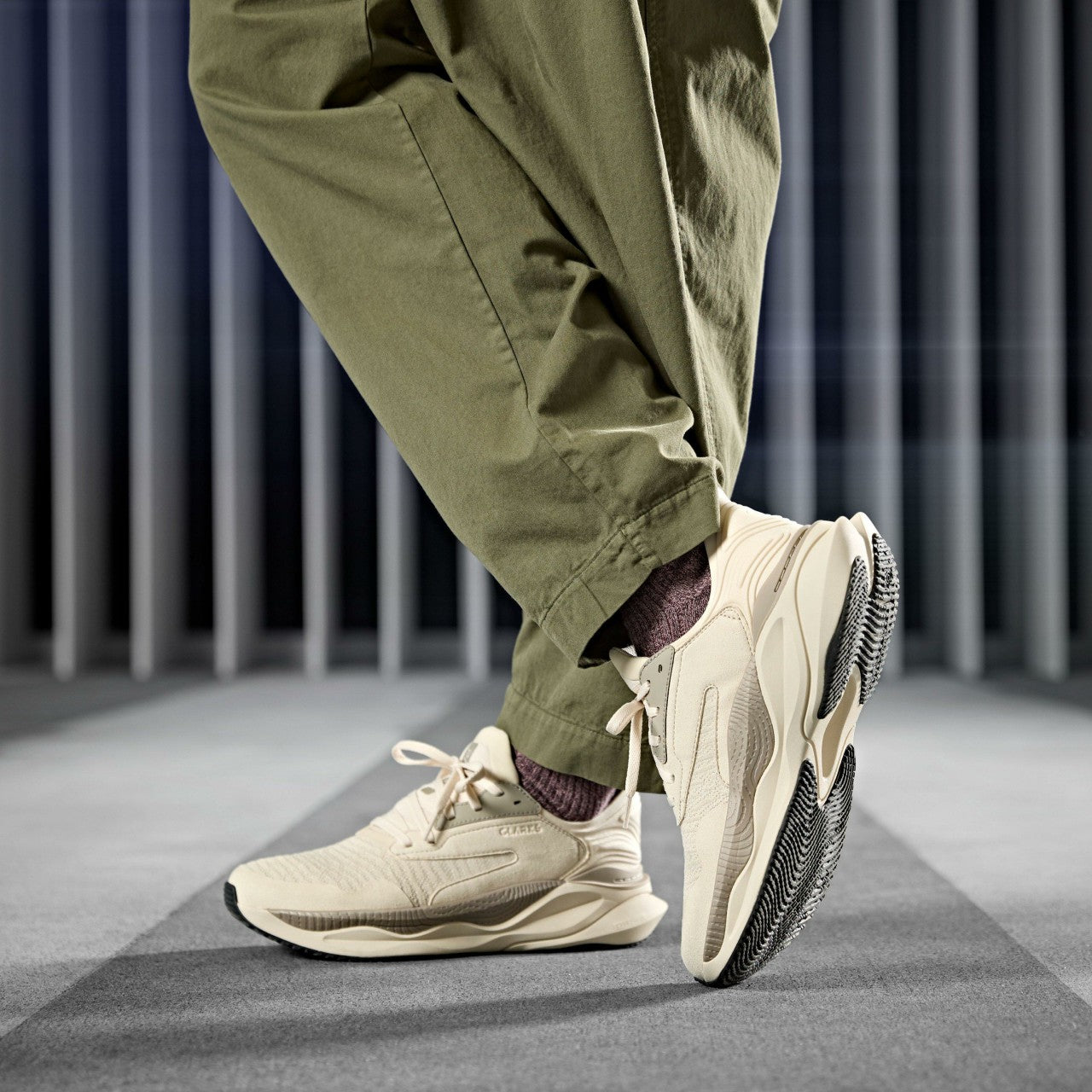 Men Clarks Pace Off White Combination