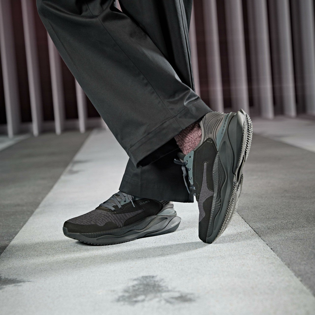 Men Clarks Pace Black