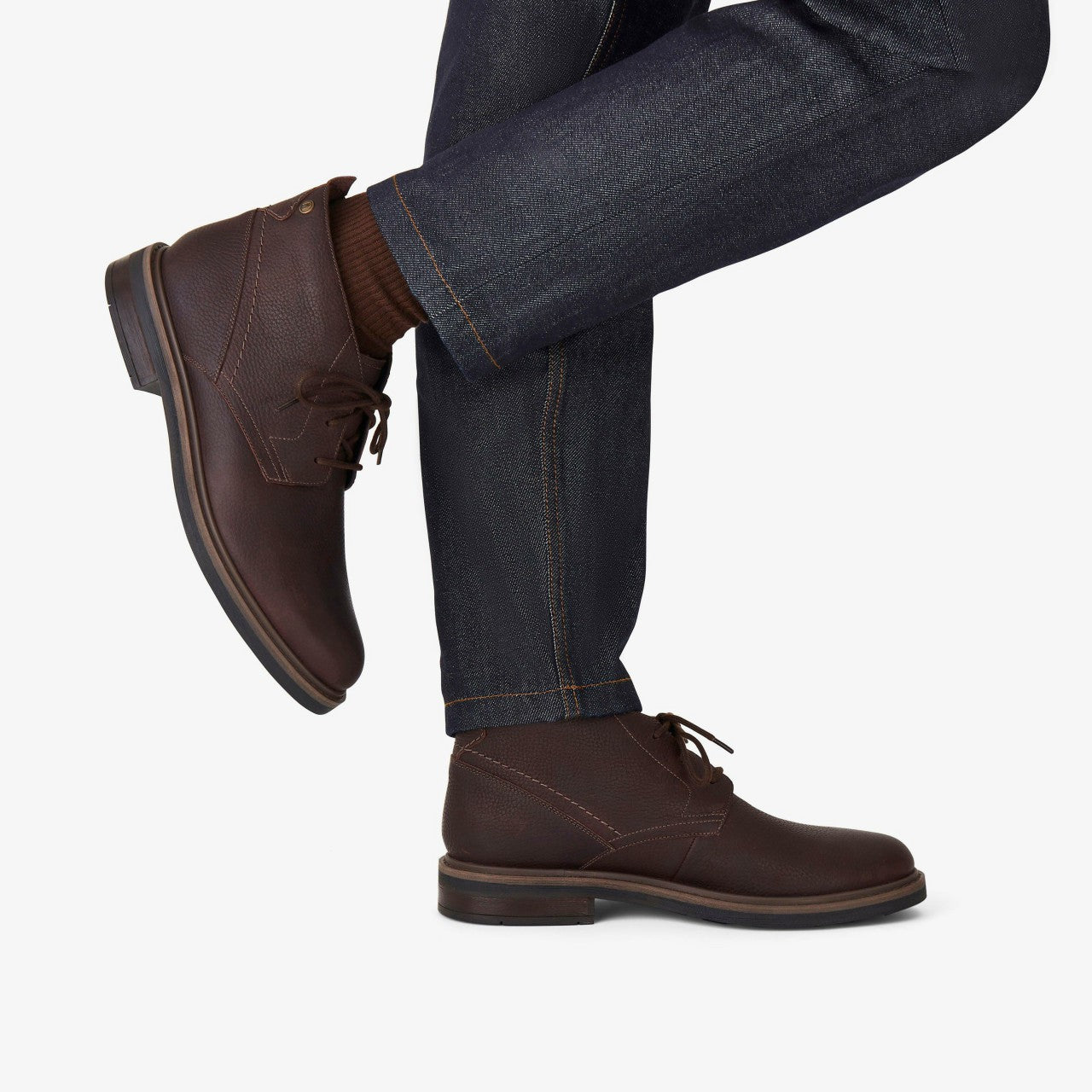 Men Newford Mid Waterproof Brown Warmlined Leather