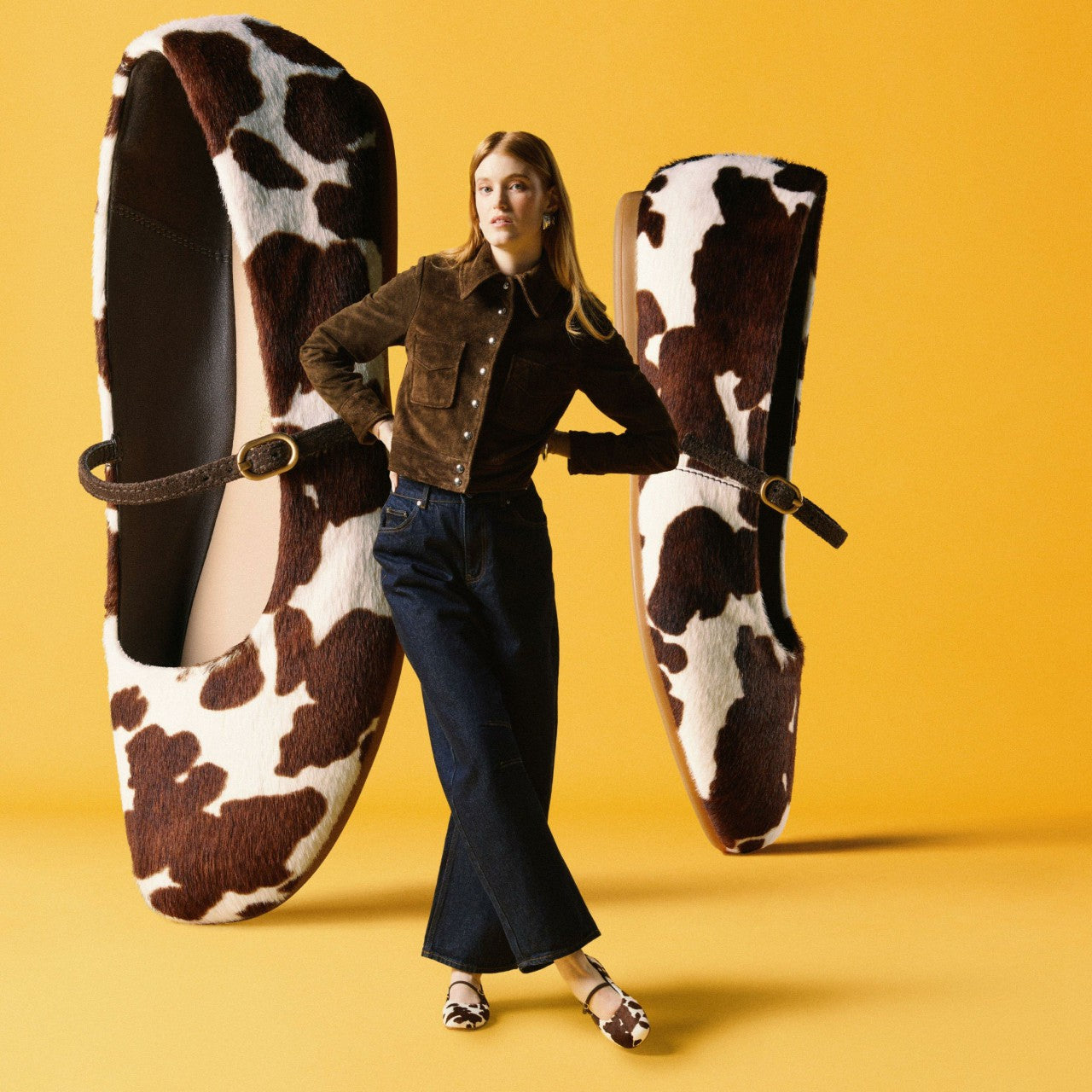 Women Livia Sky Cow Print