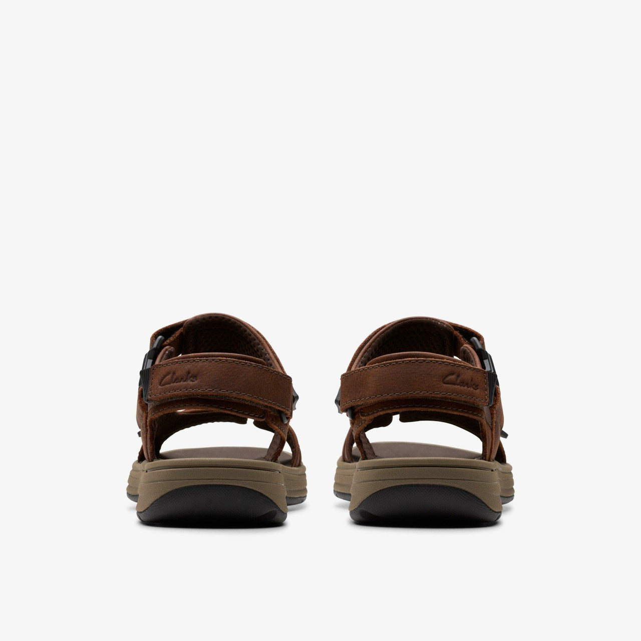 Men Saltway Edge Dark Brown Leather
