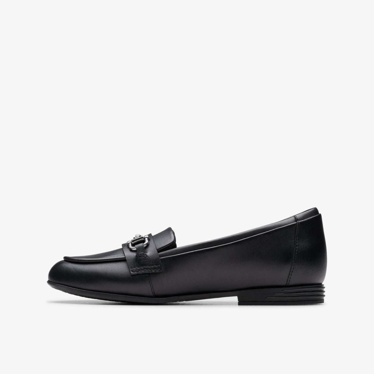 Kids Finja Loafer Older Black Leather