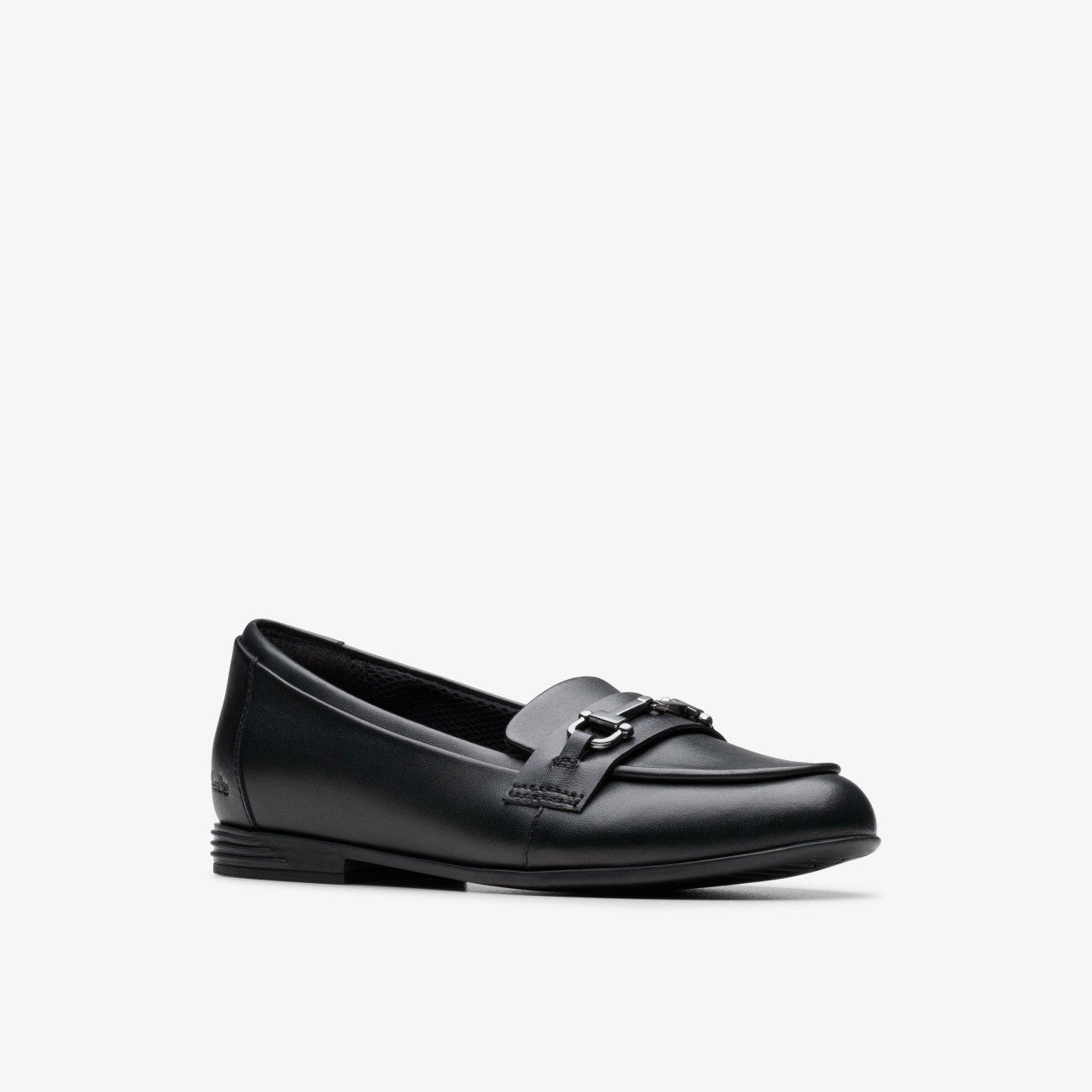 Kids Finja Loafer Older Black Leather