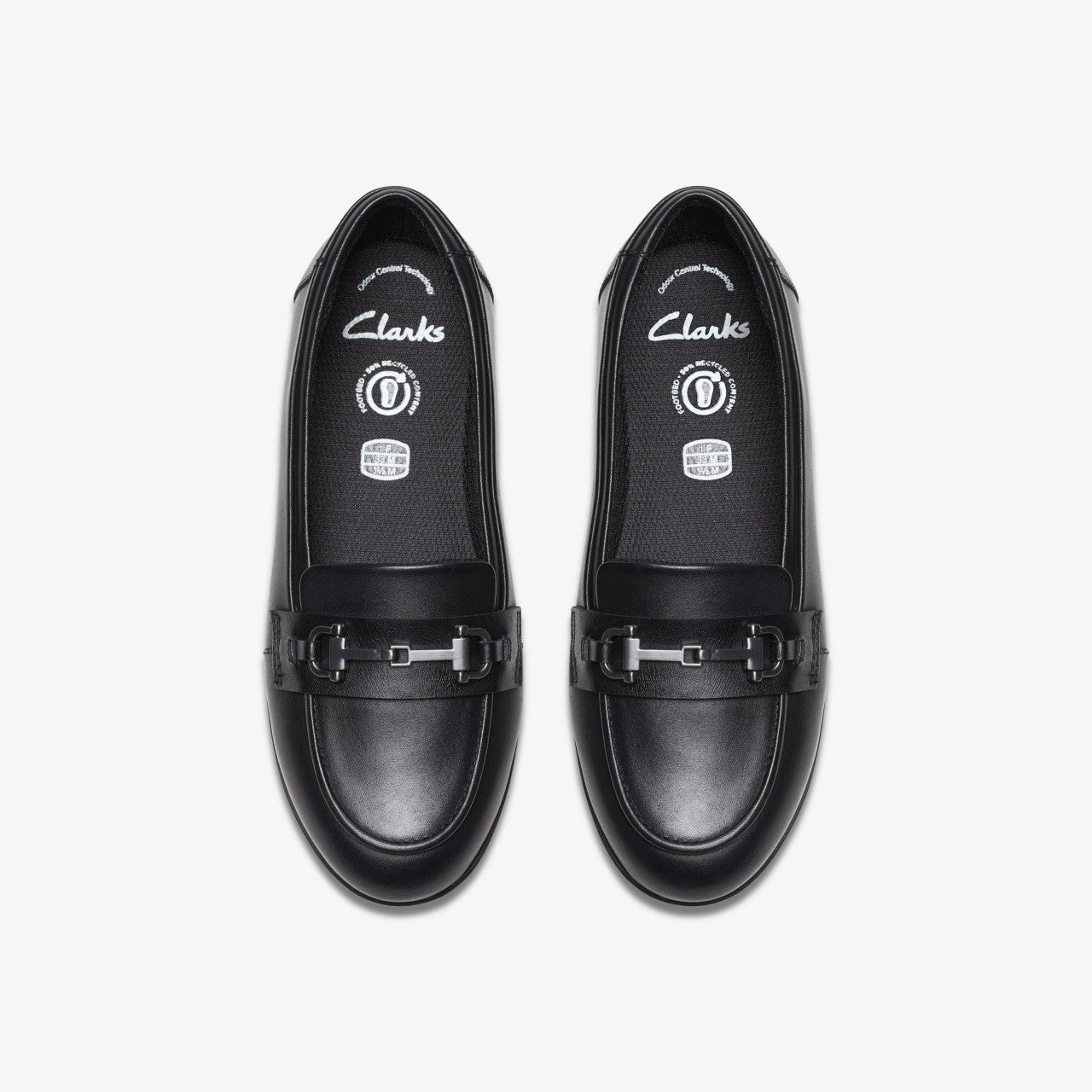 Kids Finja Loafer Older Black Leather