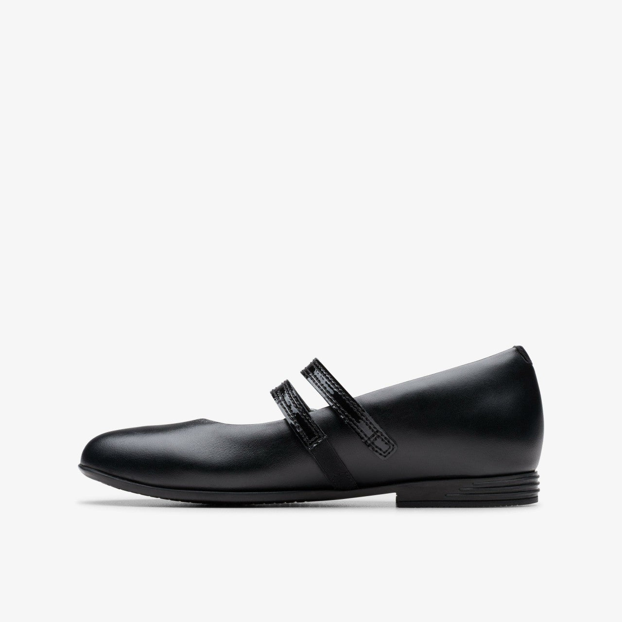 Kids Finja Bar Older Black Leather