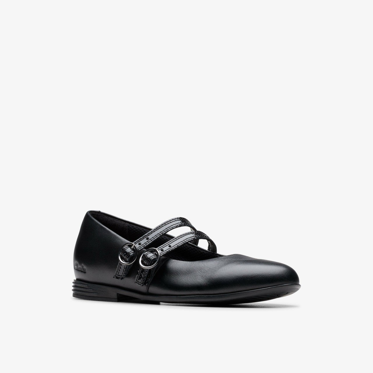 Kids Finja Bar Older Black Leather