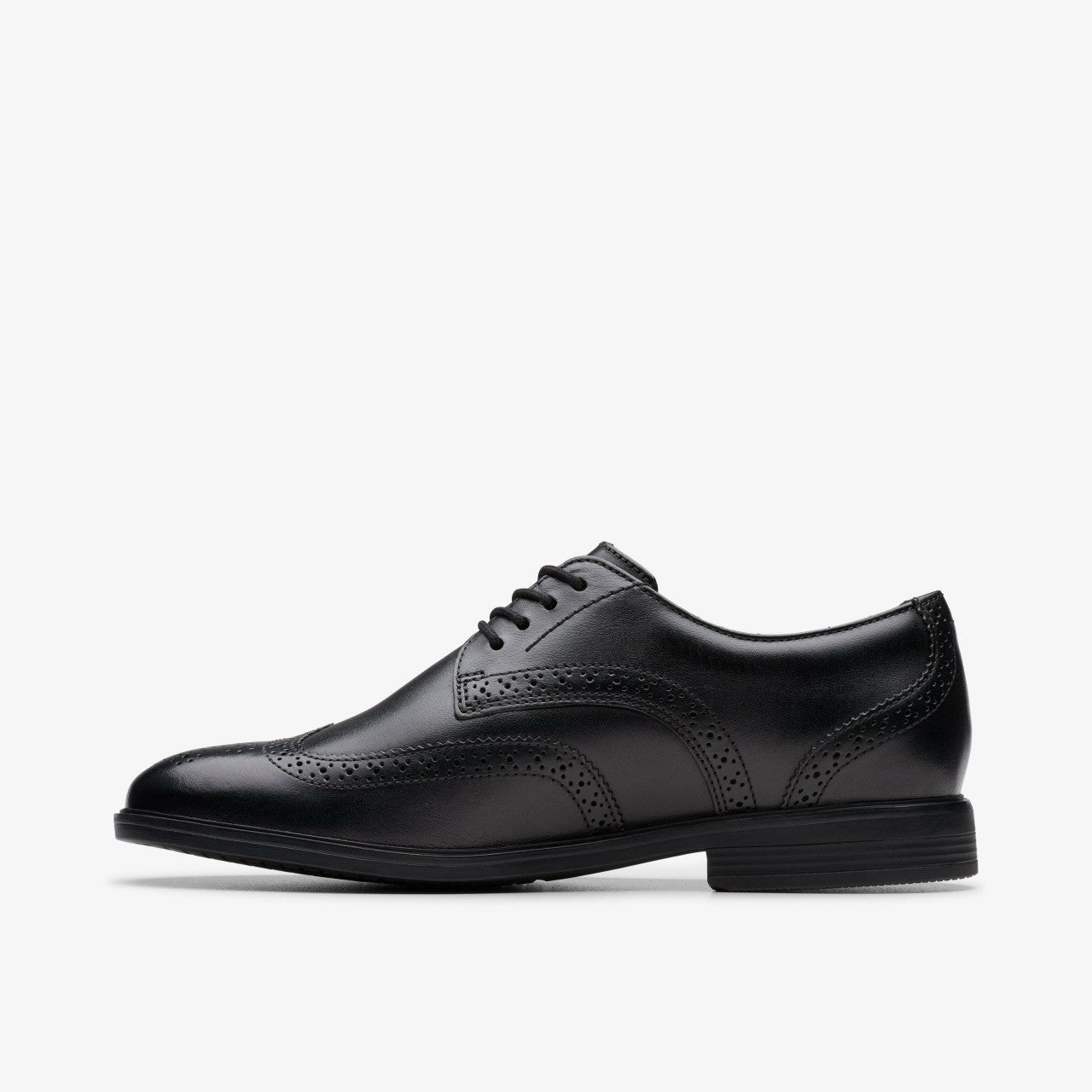 Kids Jonwin Wing Youth Black Leather