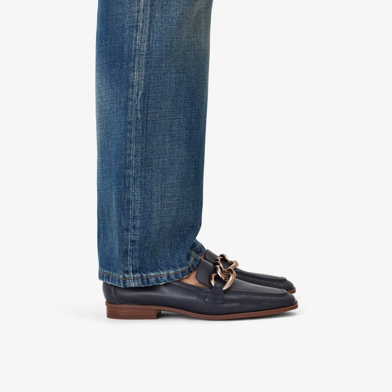Women Sarafyna Iris Navy Leather