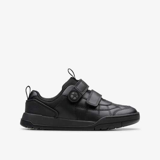 Kids Laser Cross Kid Black Leather