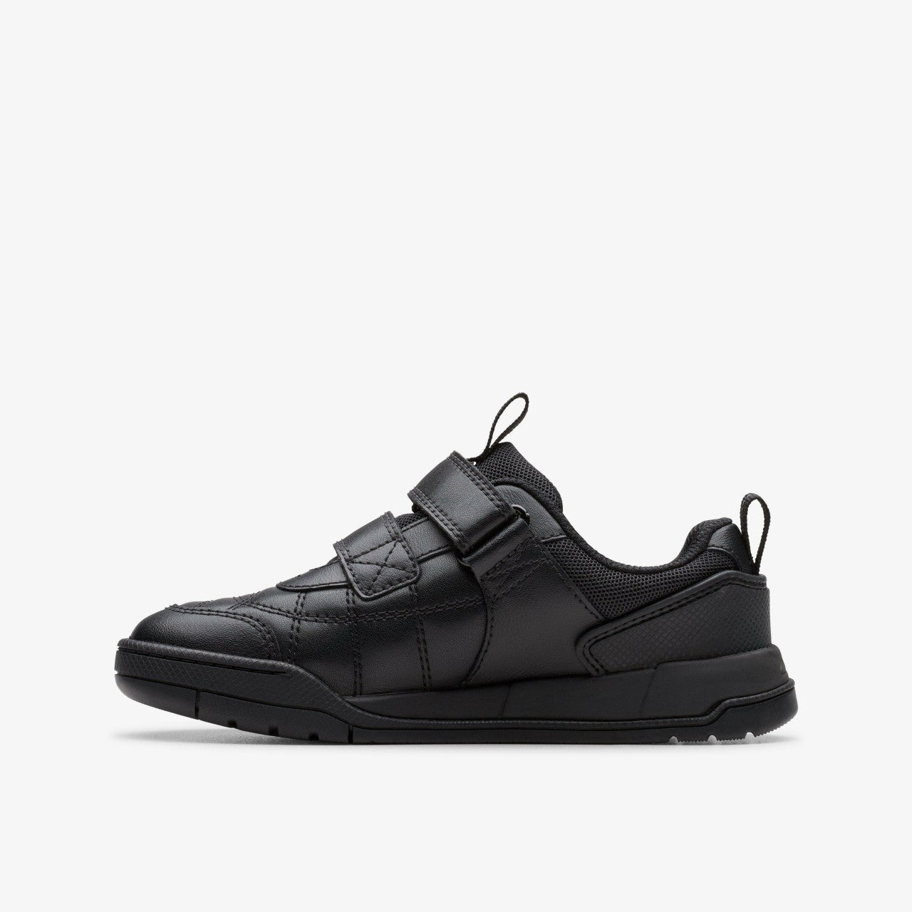 Kids Laser Cross Kid Black Leather