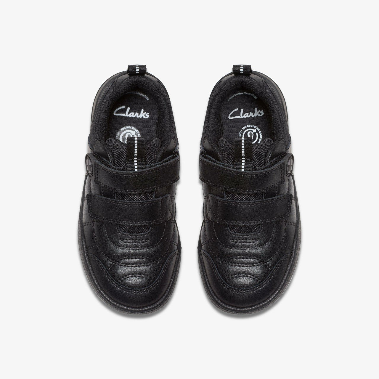 Kids Laser Cross Kid Black Leather