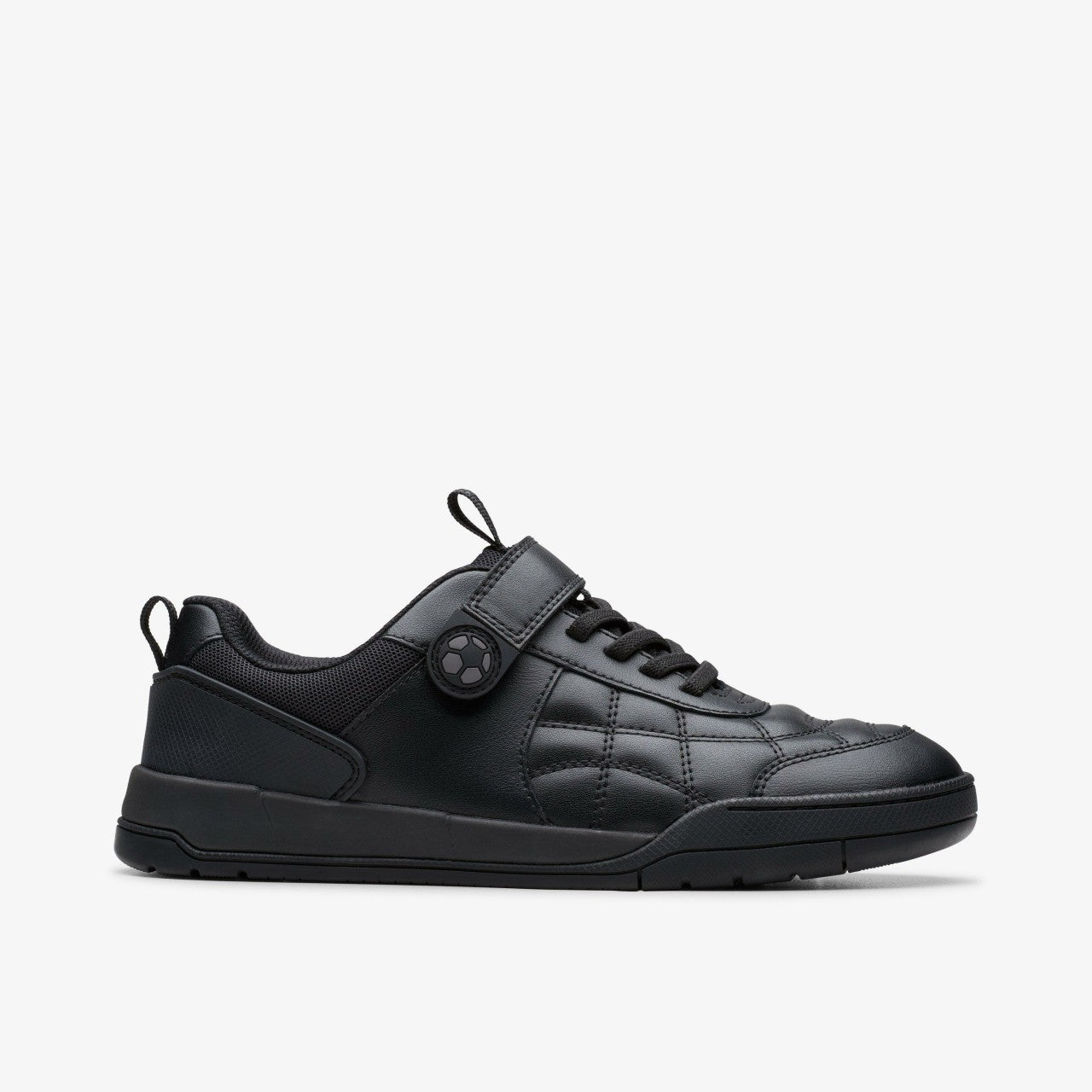 Kids Laser Cross Youth Black Leather