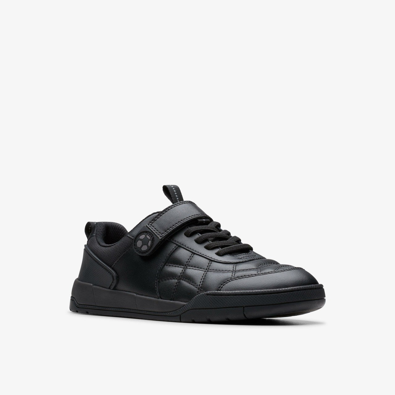 Kids Laser Cross Youth Black Leather