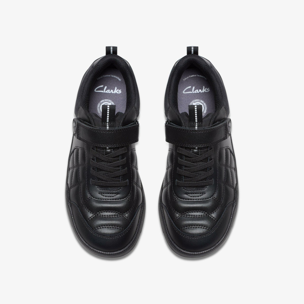 Kids Laser Cross Youth Black Leather