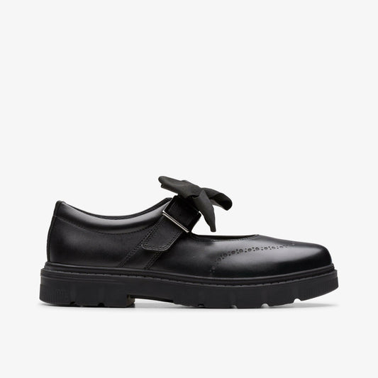 Kids Lorcam Jane Youth Black Leather