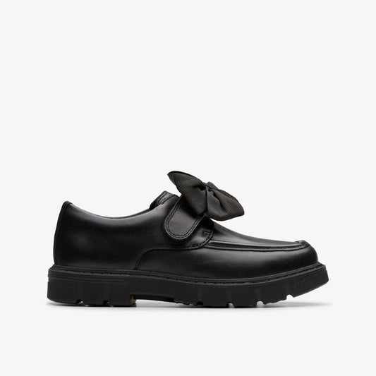 Kids Lorcam Bow Kid Black Leather