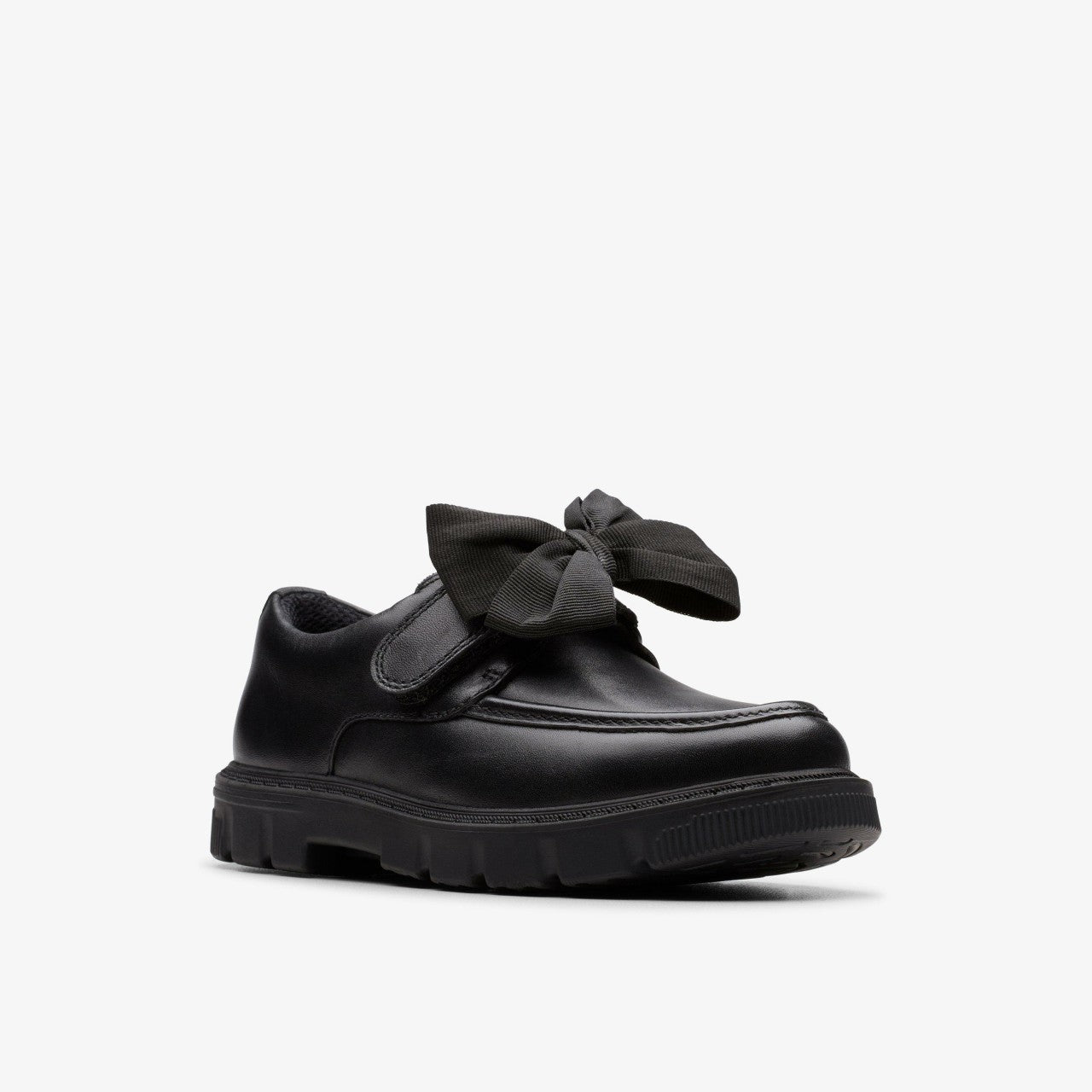 Kids Lorcam Bow Kid Black Leather