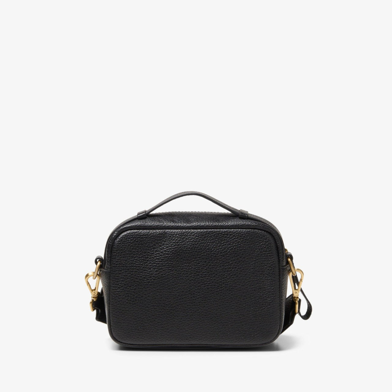 Women Camera Cross Black Leather