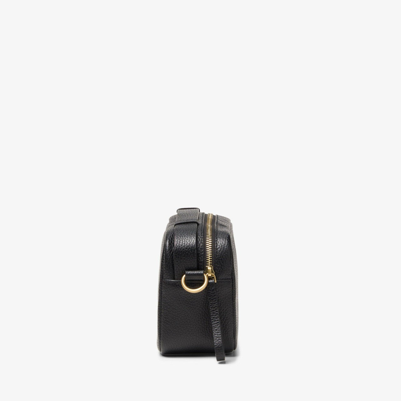Women Camera Cross Black Leather