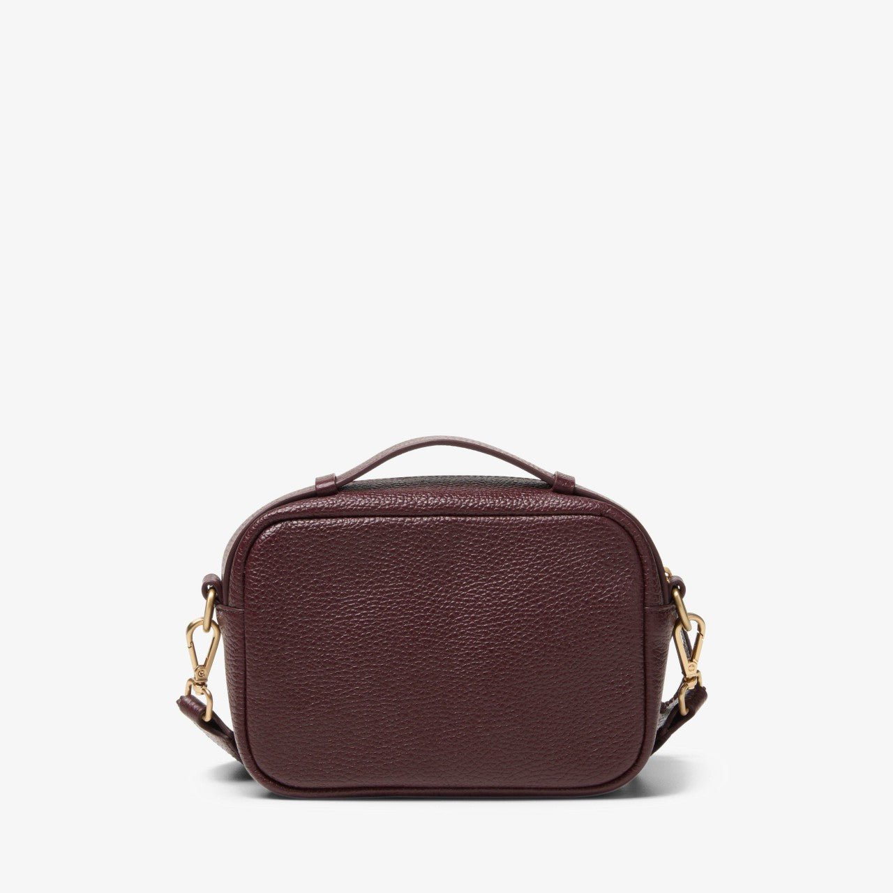 Women Camera Cross Burgundy Leather