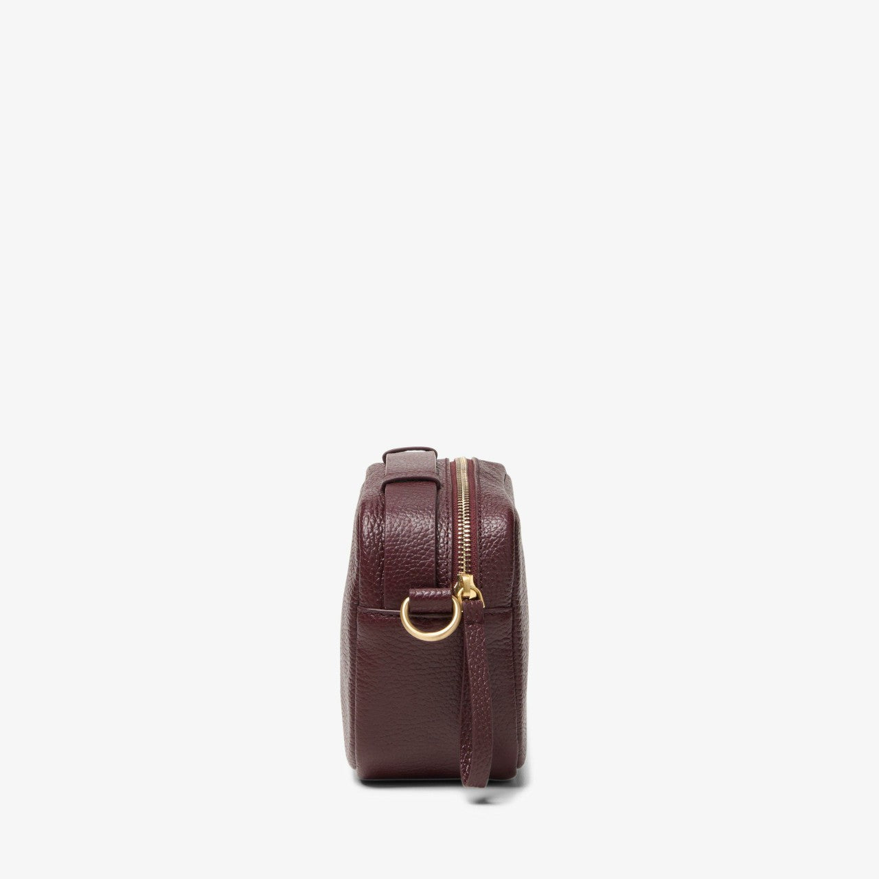 Women Camera Cross Burgundy Leather
