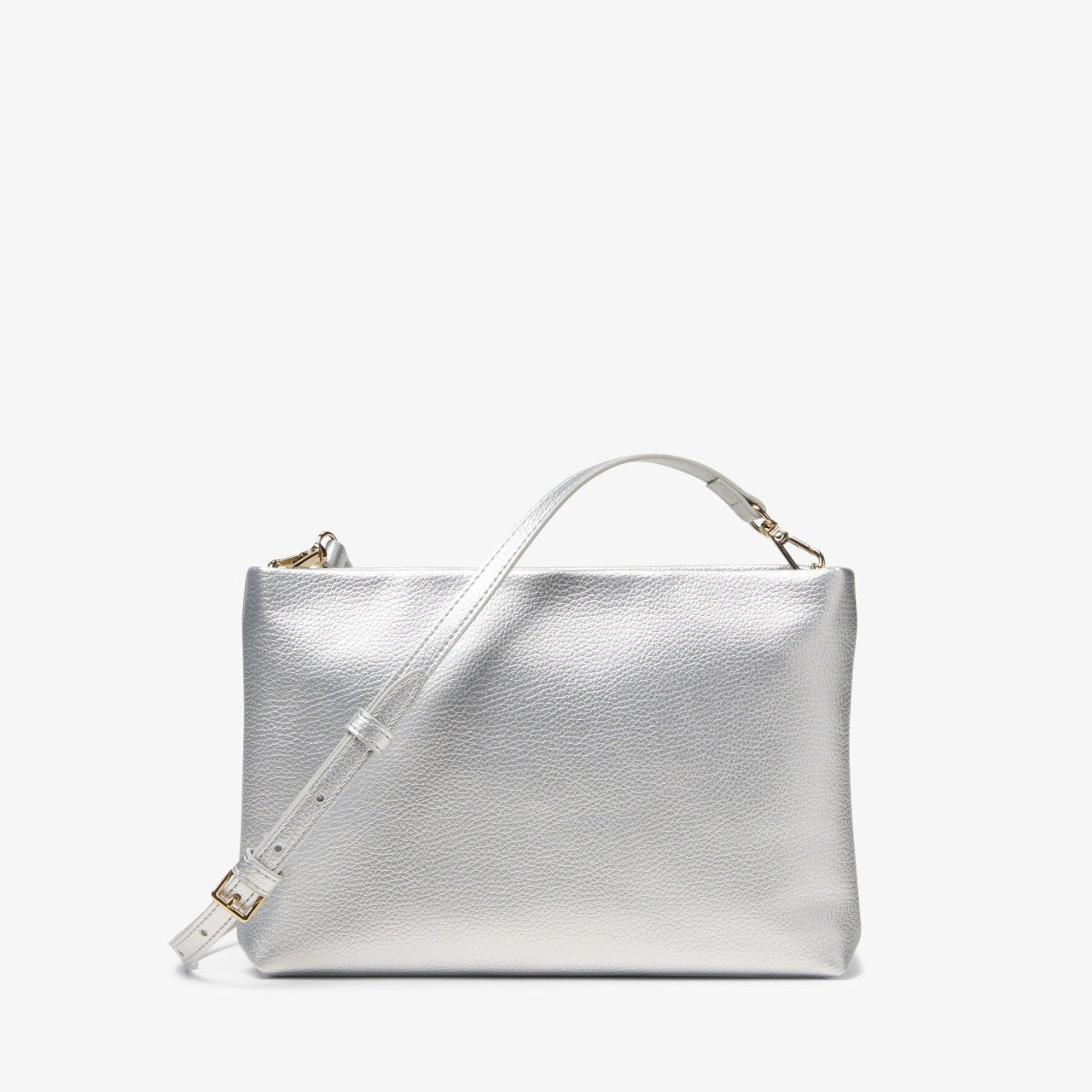 Women Pouch Bag Silver