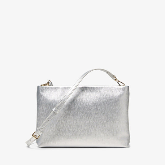 Women Pouch Bag Silver