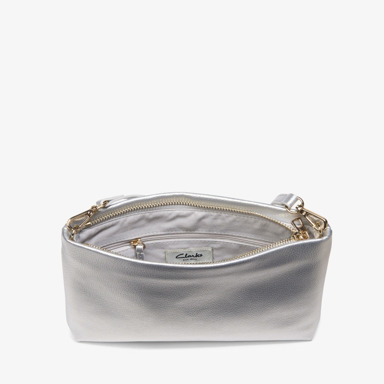 Women Pouch Bag Silver