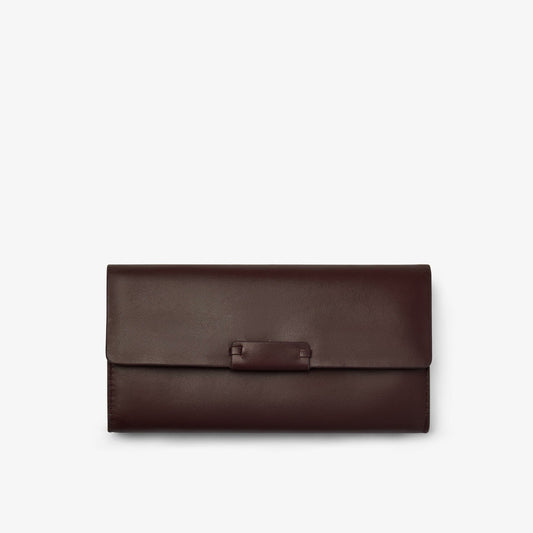 Women Dress Purse Burgundy Leather