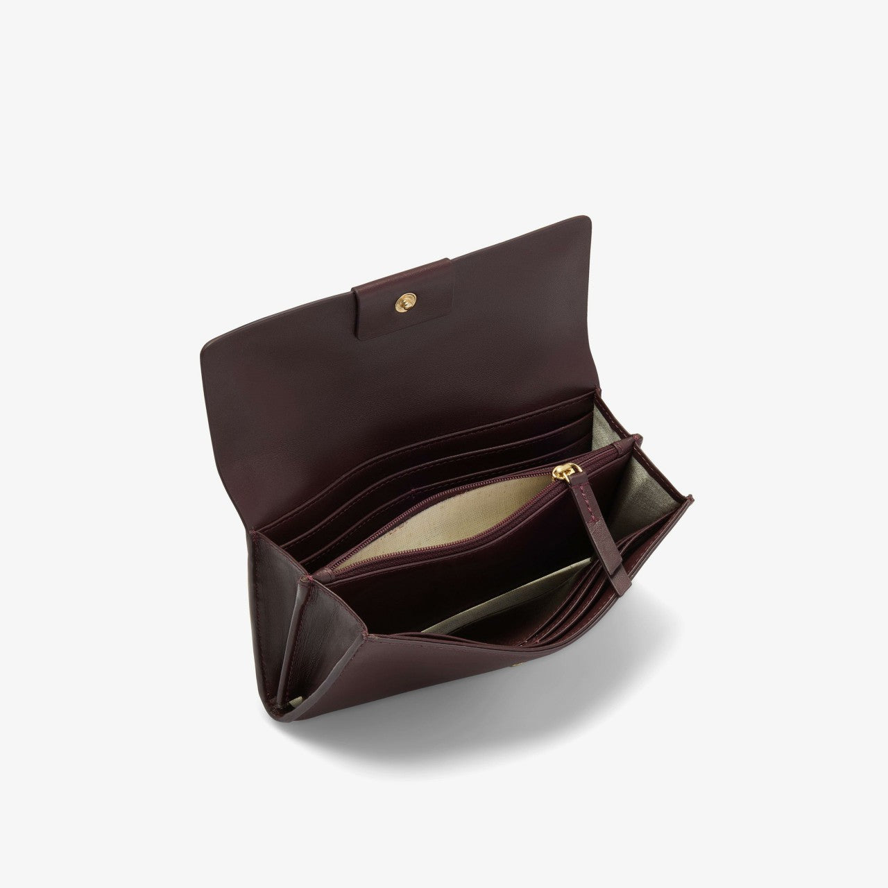Women Dress Purse Burgundy Leather