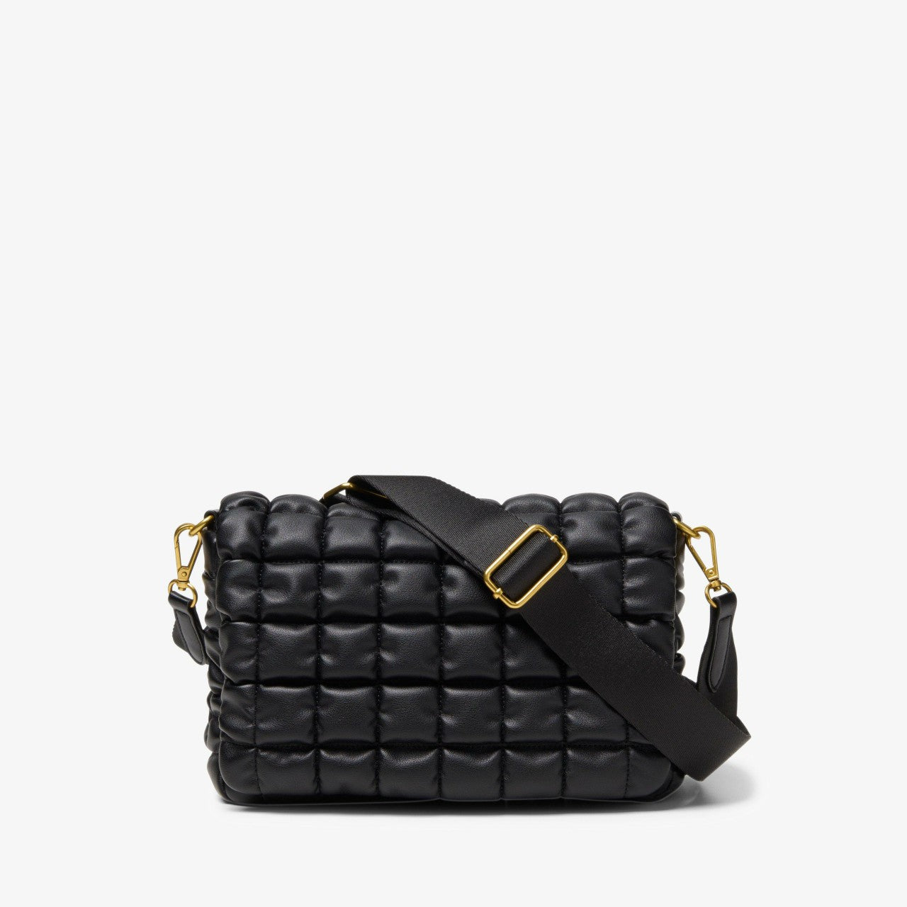 Women Quilted Cross Black